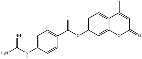 4-Methylumbelliferylguanidinobenzoate Structure