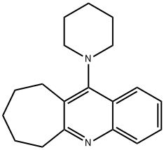 7,8,9,10-Tetrahydro-11-piperidino-6H-cyclohepta[b]quinoline Structure