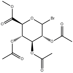 D-Glucopyranuronic acid, 1-bromo-1-deoxy-, methyl ester, triacetate Structure