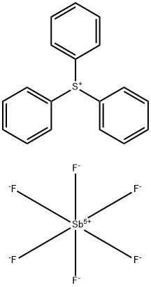 triphenylsulphonium hexafluoroantimonate(1-) Structure