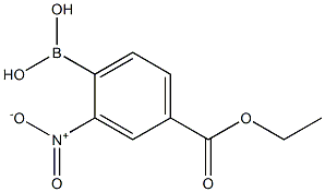 4-에톡시카르보닐-2-니트로페닐보론산 구조식 이미지