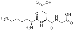 H-LYS-GLU-GLY-OH Structure