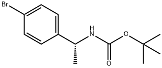(R)-[1-(4-Bromophenyl)ethyl]carbamic acid tert-butyl ester Structure