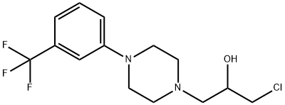 1-chloro-3-{4-[3-(trifluoromethyl)phenyl]piperazino}-2-propanol Structure