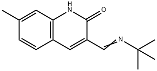 2(1H)-Quinolinone,3-[[(1,1-dimethylethyl)imino]methyl]-7-methyl-(9CI) Structure
