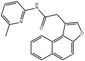 Naphtho[2,1-b]furan-1-acetamide, N-(6-methyl-2-pyridinyl)- (9CI) 구조식 이미지