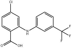 Benzoic  acid,  4-chloro-2-[[3-(trifluoromethyl)phenyl]amino]- Structure