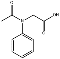 N-ACETYL-N-PHENYLGLYCINE Structure