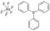 TRIPHENYLSULFONIUM HEXAFLUOROARSENATE Structure