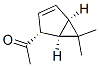 Ethanone, 1-(6,6-dimethylbicyclo[3.1.0]hex-3-en-2-yl)-, [1R-(1alpha,2alpha,5alpha)]- (9CI) Structure