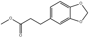 1,3-Benzodioxole-5-propanoic acid, methyl ester Structure