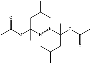 2,2'-azobis(1,3-dimethylbutyl) diacetate  Structure