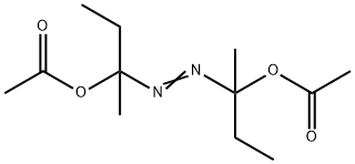 1,1'-azobis(1-methylpropyl) diacetate Structure