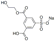 3-(2-Hydroxyethoxycarbonyl)-5-(sodiosulfo)benzoic acid Structure