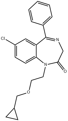 Iclazepam Structure