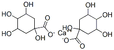 calcium bis(1,3,4,5-tetrahydroxycyclohexanecarboxylate)  Structure