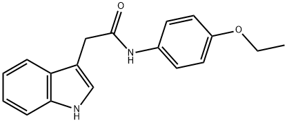 4'-Ethoxy-2-(1H-indol-3-yl)acetanilide Structure