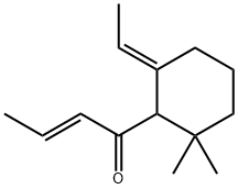 (E,E)-1-(6-ethylidene-2,2-dimethylcyclohexyl)-2-buten-1-one 구조식 이미지