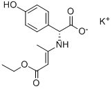 Potassium (R)-((3-ethoxy-1-methyl-3-oxoprop-1-enyl)amino)(4-hydroxyphenyl)acetate Structure