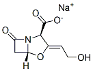 sodium [2R-(2alpha,3Z,5alpha)]-3-(2-hydroxyethylidene)-7-oxo-4-oxa-1-azabicyclo[3.2.0]heptane-2-carboxylate 구조식 이미지