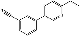 Benzonitrile, 3-(6-ethyl-3-pyridinyl)- (9CI) Structure