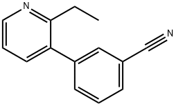 Benzonitrile, 3-(2-ethyl-3-pyridinyl)- (9CI) Structure