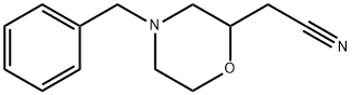 4-BENZYL-2-MORPHOLINEACETONITRILE 구조식 이미지