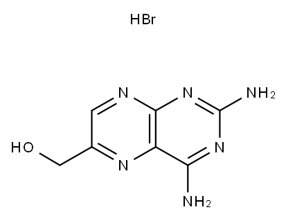 2,4-DIAMINO-6-(HYDROXYMETHYL)-PTERIDINE HYDROBROMIDE Structure