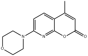 4-methyl-7-morpholino-2H-pyrano[2,3-b]pyridin-2-one Structure