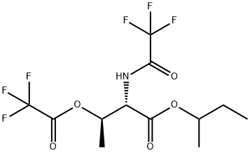 O,N-Di(trifluoroacetyl)-L-threonine 1-methylpropyl ester Structure