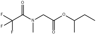 N-Methyl-N-(trifluoroacetyl)glycine 1-methylpropyl ester Structure