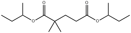 2,2-Dimethylpentanedioic acid bis(1-methylpropyl) ester Structure