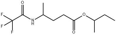 4-[(Trifluoroacetyl)amino]pentanoic acid 1-methylpropyl ester Structure