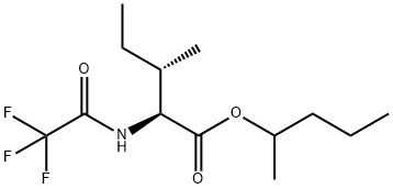 N-(Trifluoroacetyl)-L-isoleucine 1-methylbutyl ester Structure