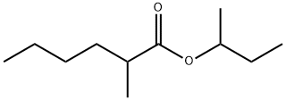 2-Methylhexanoic acid 1-methylpropyl ester Structure