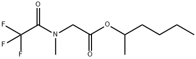 N-Methyl-N-(trifluoroacetyl)glycine 1-methylpentyl ester Structure