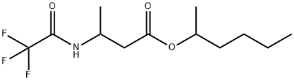 3-[(Trifluoroacetyl)amino]butanoic acid 1-methylpentyl ester Structure