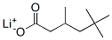 Hexanoic acid,3,5,5-trimethyl-,lithium salt Structure