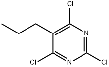 2,4,6-Trichloro-5-n-propylpyriMidine, 96% 구조식 이미지