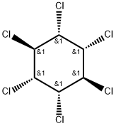 gamma-1,2,3,4,5,6-Hexachlorocyclohexane Structure