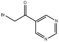 Ethanone, 2-bromo-1-(5-pyrimidinyl)- Structure