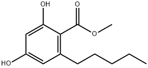 methyl 2,4-dihydroxy-6-pentylbenzoate Structure