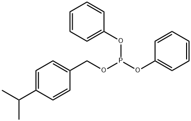 Phosphorous acid (4-isopropylbenzyl)diphenyl ester Structure