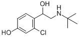 1-(2-chloro-4-hydroxyphenyl)-tert-butylaminoethanol Structure