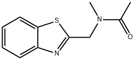 아세트아미드,N-(2-벤조티아졸릴메틸)-N-메틸-(9CI) 구조식 이미지
