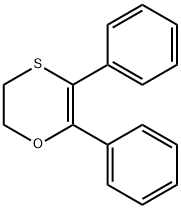 2,3-DIHYDRO-5,6-DIPHENYL-1,4-OXATHIIN 구조식 이미지
