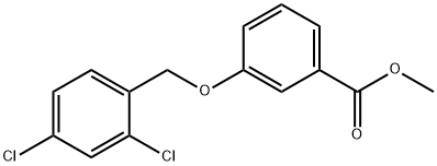 METHYL 3-[(2,4-DICHLOROBENZYL)OXY]BENZENECARBOXYLATE Structure