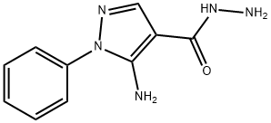 5-AMINO-1-PHENYL-1H-PYRAZOLE-4-CARBOHYDRAZIDE Structure