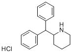 2-Diphenylmethylpiperidine hydrochloride Structure