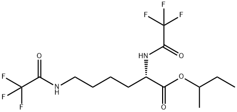 N2,N6-Bis(trifluoroacetyl)-L-lysine (1-methylpropyl) ester Structure